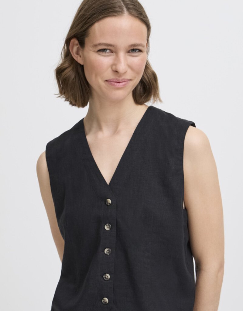 B.Young Falakka Linen Blend Vest