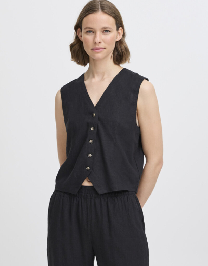 B.Young Falakka Linen Blend Vest