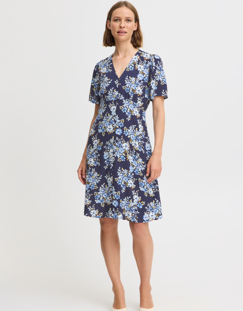 B.Young Joella Short V-Neck Dress