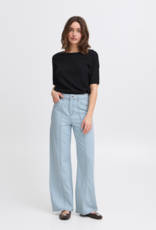B.Young Lonia Soft Cotton Wide Leg Denim Pants