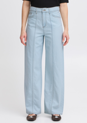 B.Young Lonia Soft Cotton Wide Leg Denim Pants