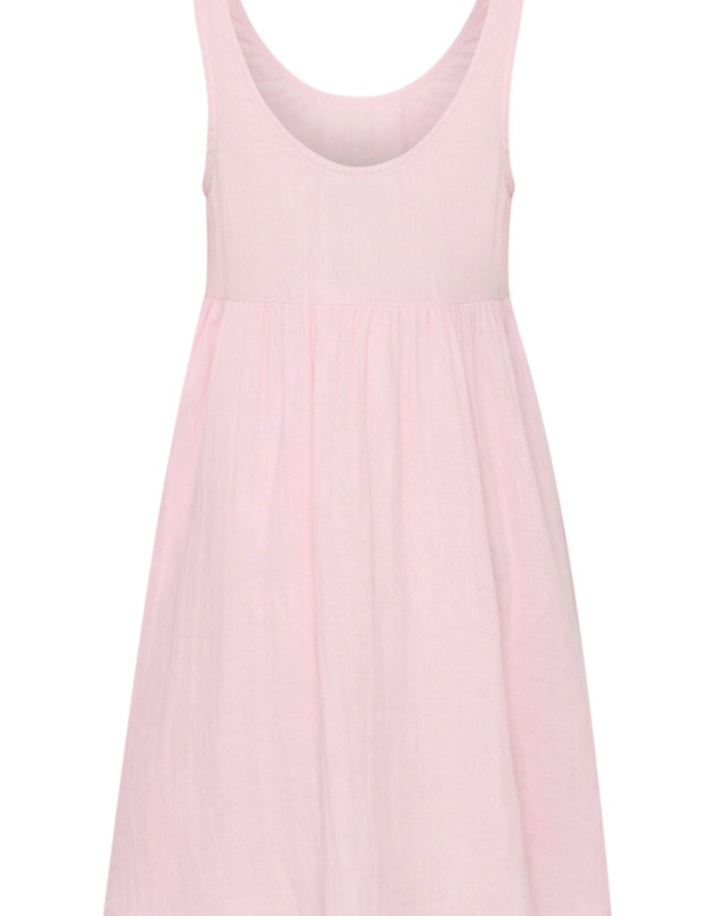 ICHI Foxa Beach Dress in Light Pink