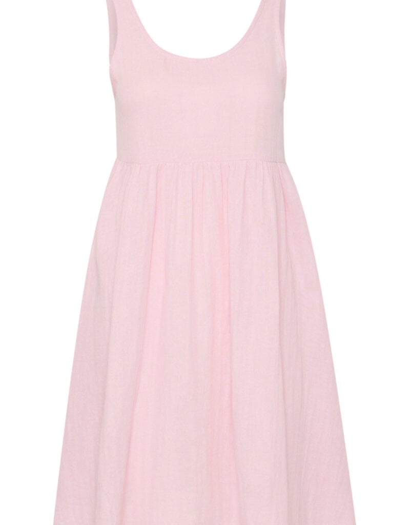 ICHI Foxa Beach Dress in Light Pink