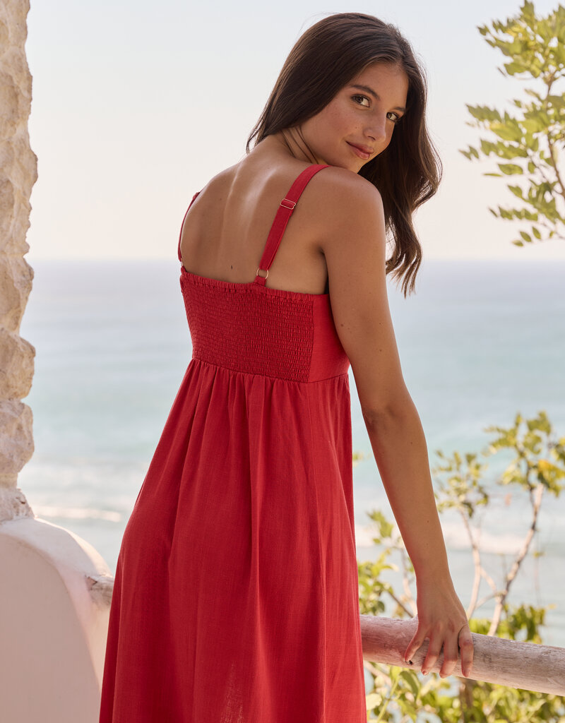 Gentle Fawn Cairo Linen Blend Midi Dress