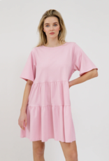 Brunette the Label Tiered T-Shirt Dress W/ Bows