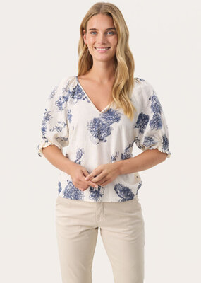 Part Two Rosalyn Linen Blend Printed Blouse
