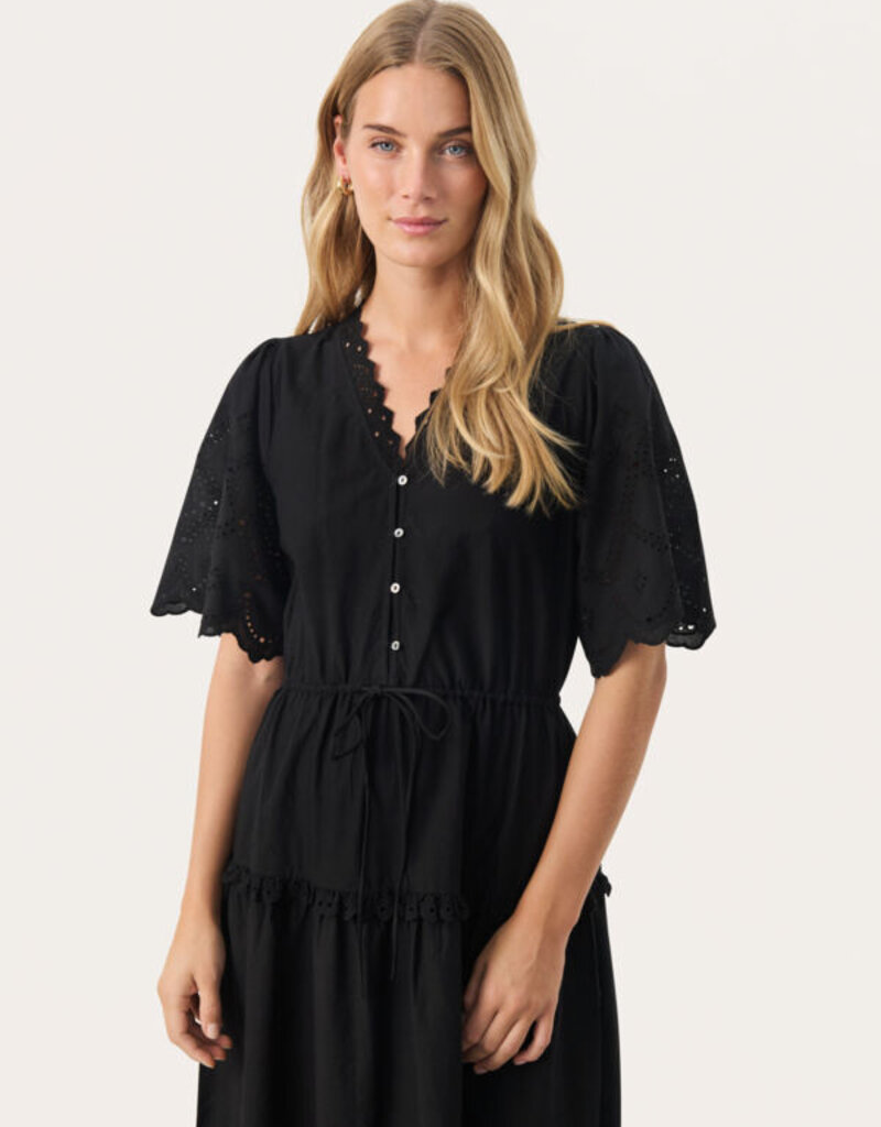 Part Two Rikkemai Cotton Eyelet Dress