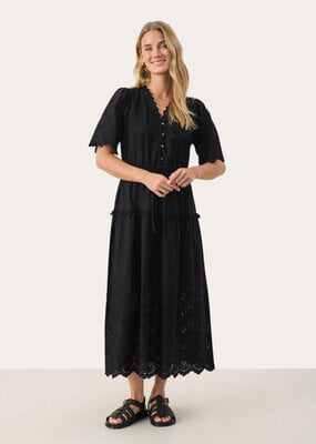 Part Two Rikkemai Cotton Eyelet Dress