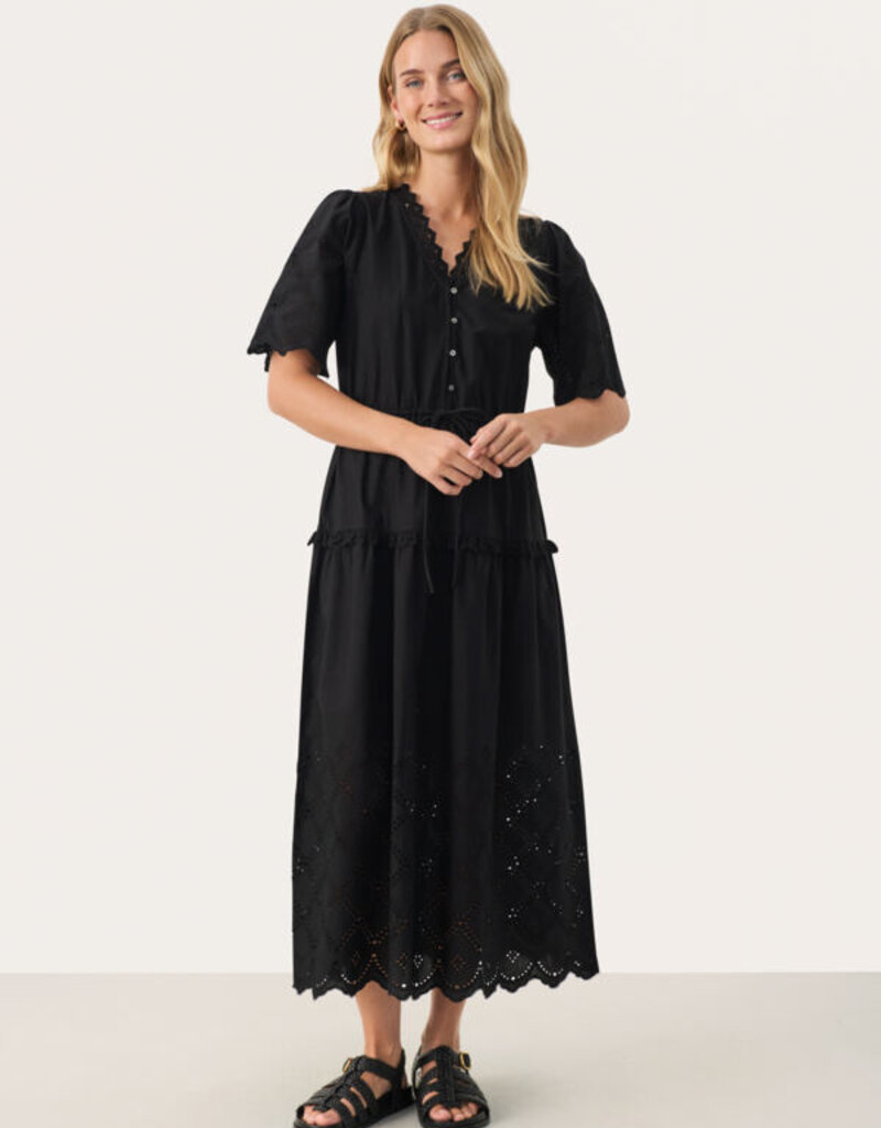 Part Two Rikkemai Cotton Eyelet Dress