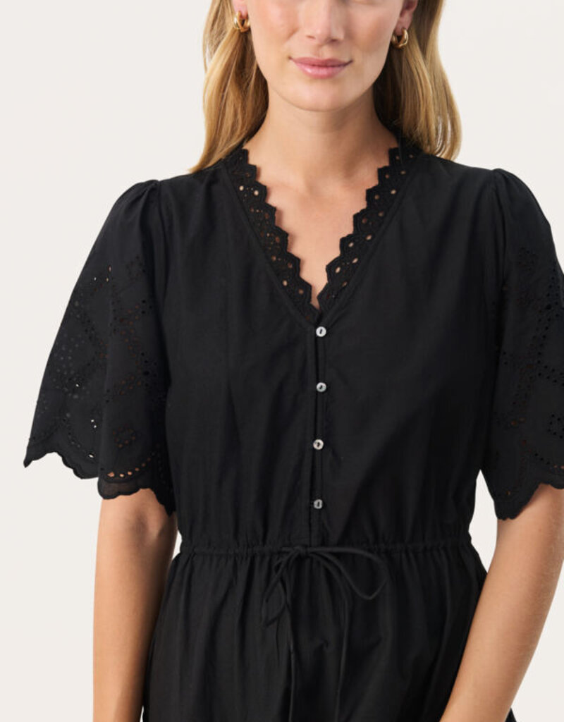 Part Two Rikkemai Cotton Eyelet Dress