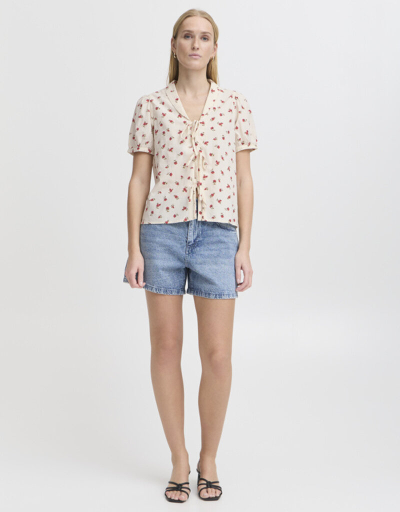 ICHI Rosey 100% Cotton Top (FINAL SALE)