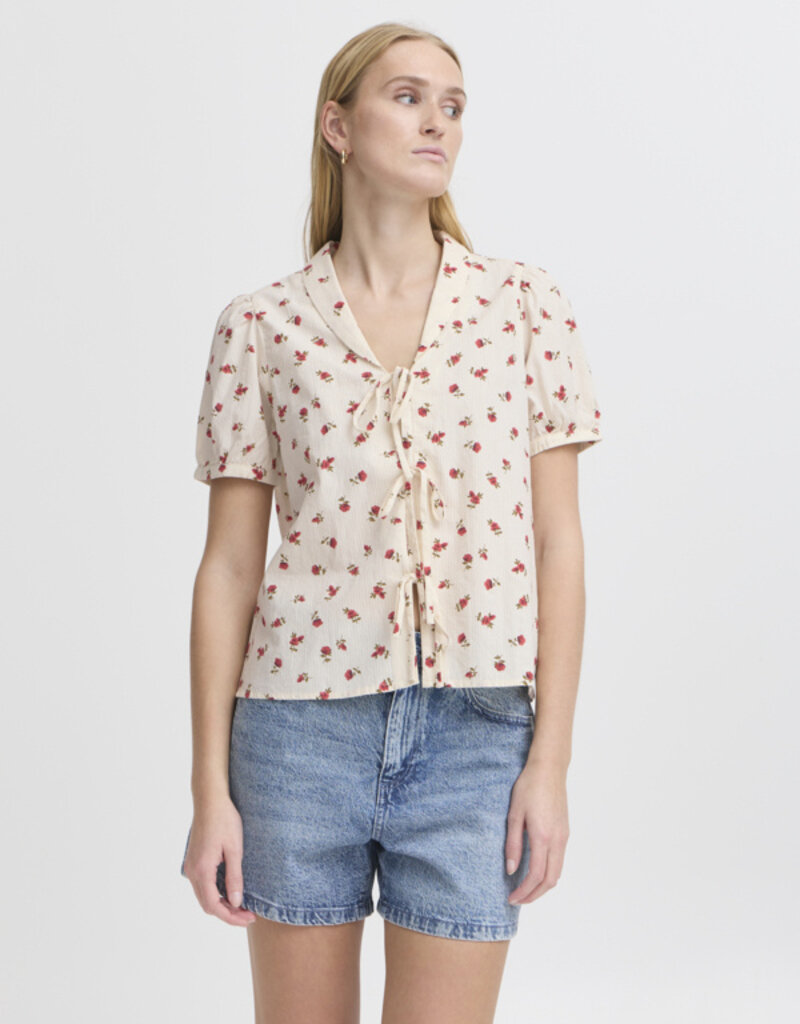 ICHI Rosey 100% Cotton Top (FINAL SALE)