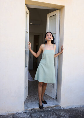 ICHI Linno Linen Blend Dress