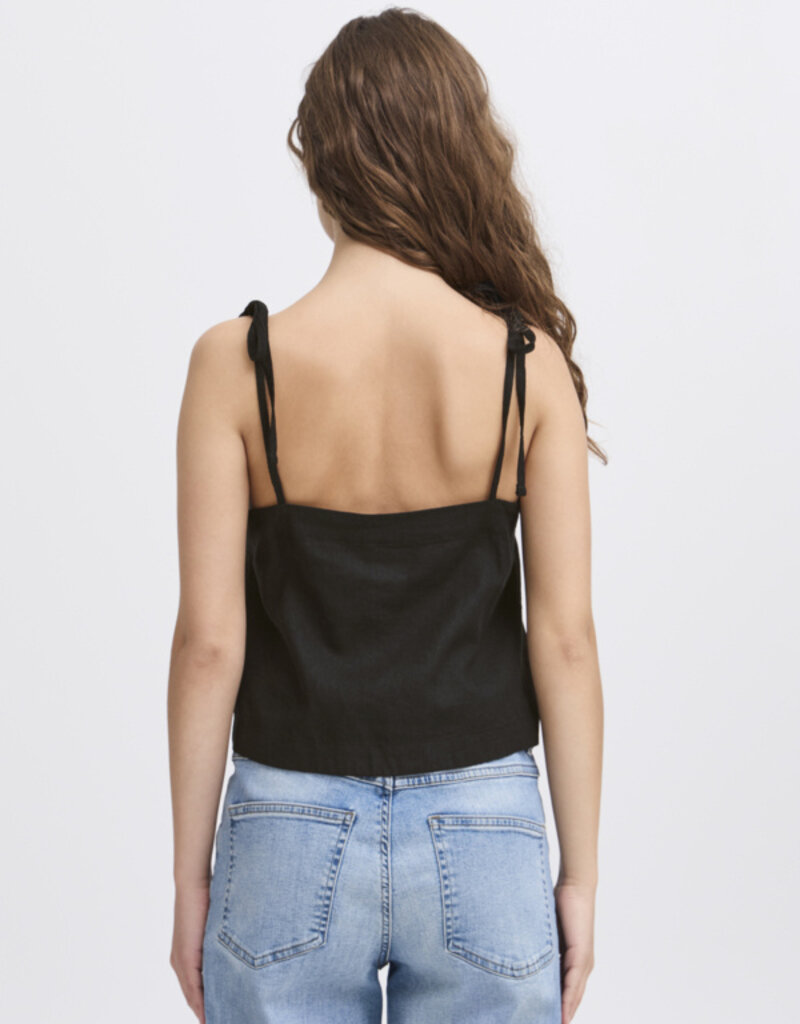 ICHI Linno Linen Blend Tank Top