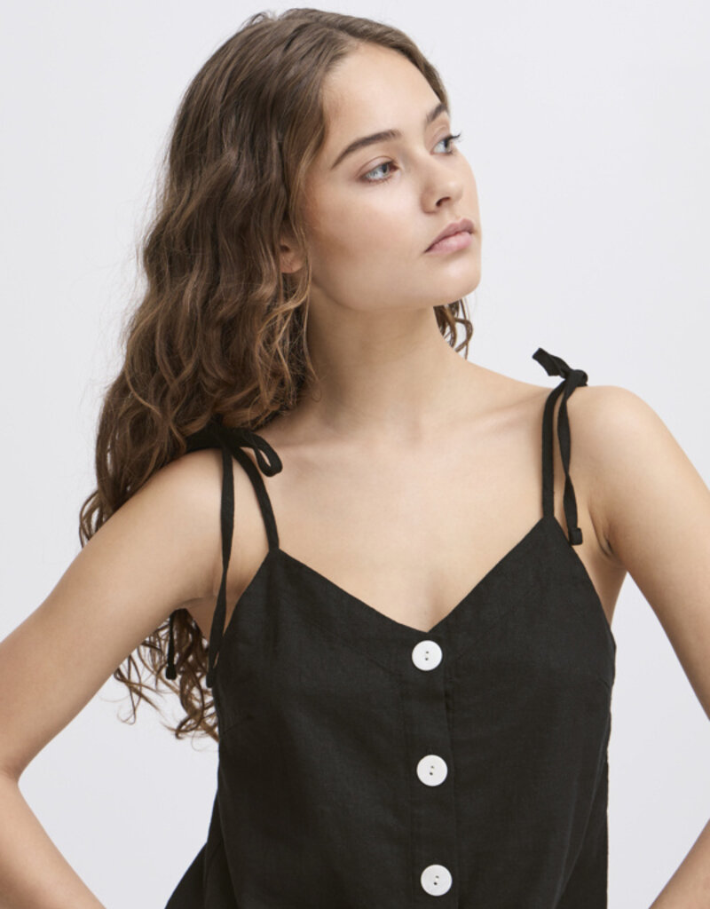 ICHI Linno Linen Blend Tank Top