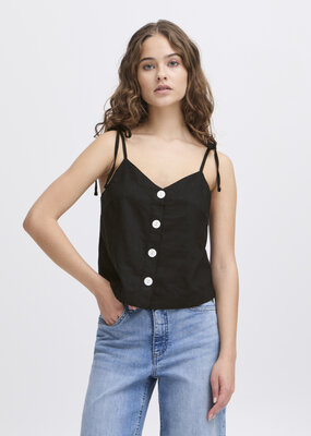 ICHI Linno Linen Blend Tank Top