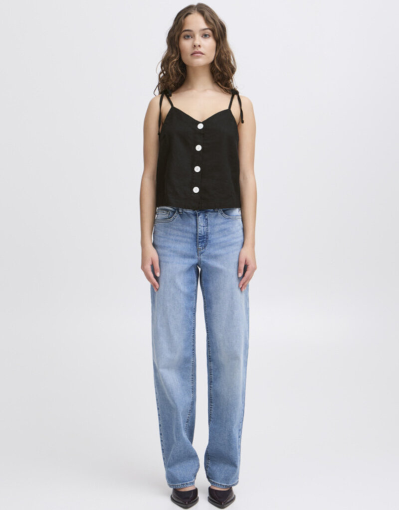ICHI Linno Linen Blend Tank Top