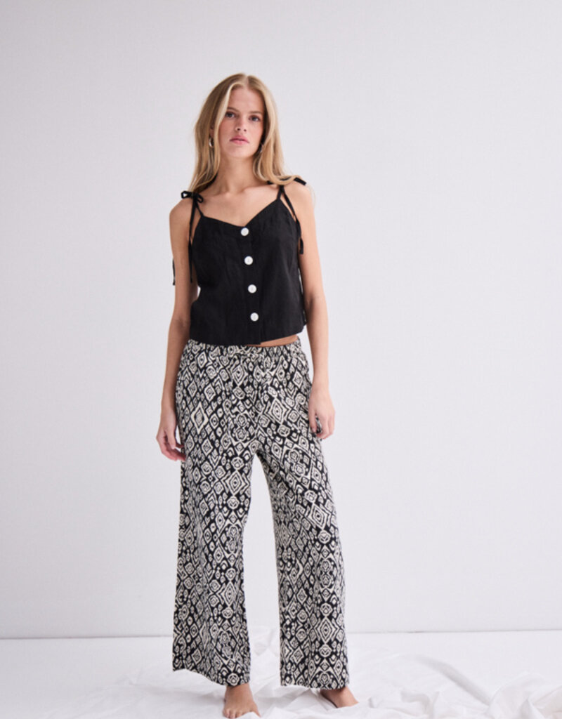 ICHI Linno Linen Blend Tank Top