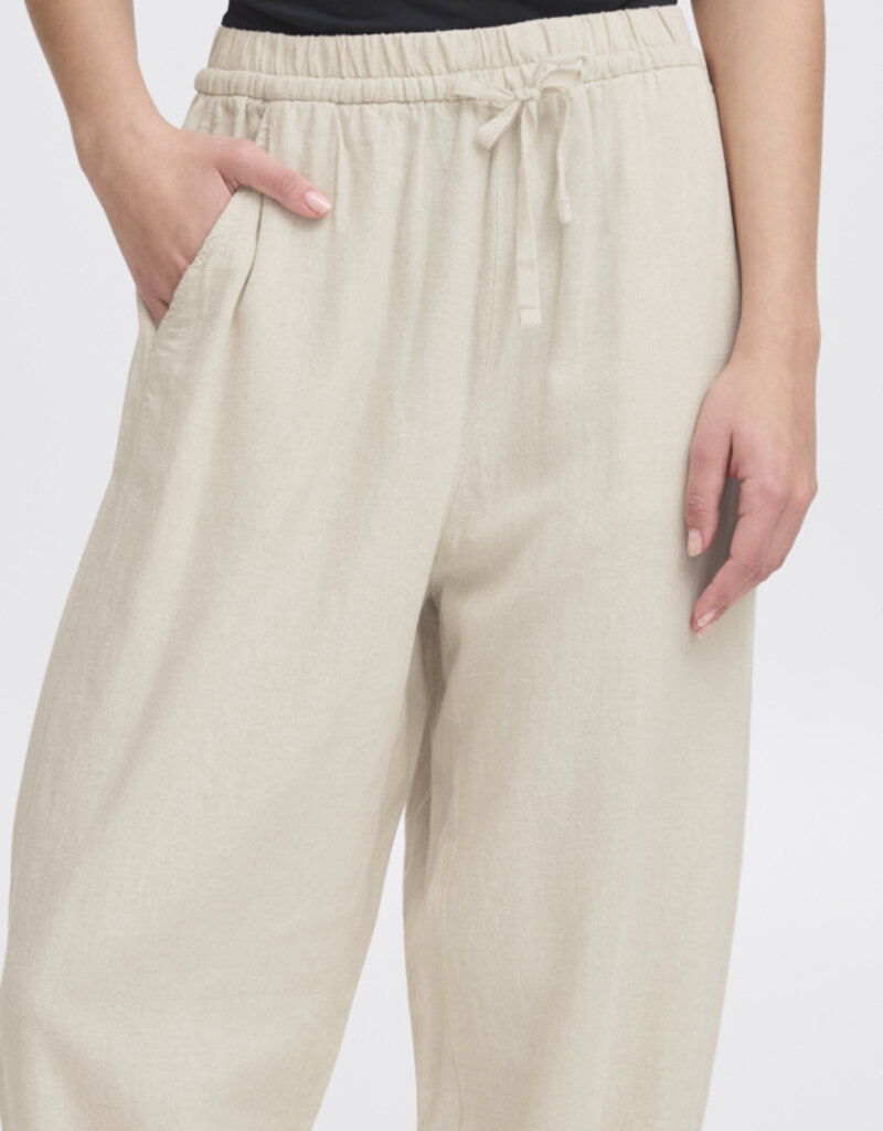 ICHI Linno Barrel Leg Casual Pant