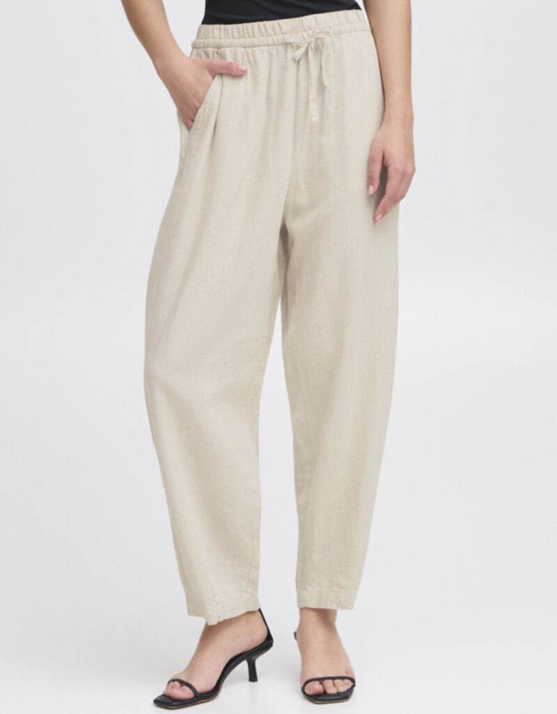 ICHI Linno Barrel Leg Casual Pant