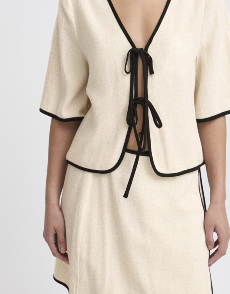 ICHI Tacita Shirt With Ties