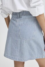 B.Young Laro Striped Denim Skirt