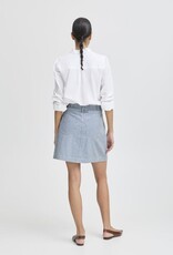 B.Young Laro Striped Denim Skirt