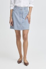 B.Young Laro Striped Denim Skirt