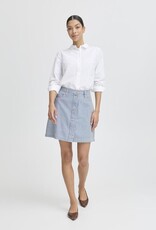B.Young Laro Striped Denim Skirt