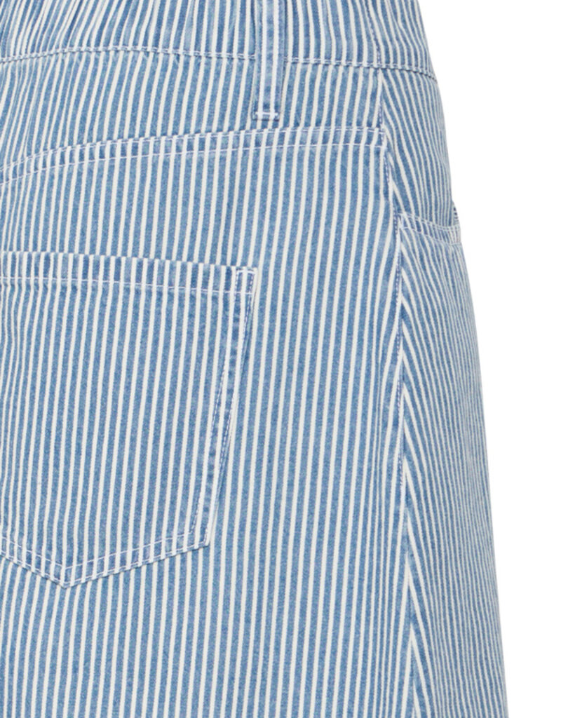 B.Young Laro Striped Denim Skirt