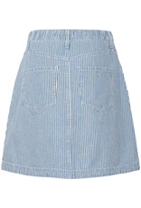 B.Young Laro Striped Denim Skirt