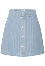 B.Young Laro Striped Denim Skirt