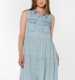 Velvet Heart Collette Sleeveless Dress in Sunkiss Blue