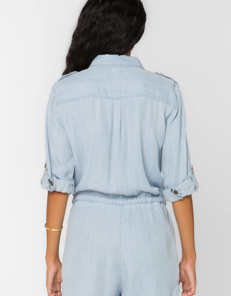 Velvet Heart Luba Romper in Visalia Blue