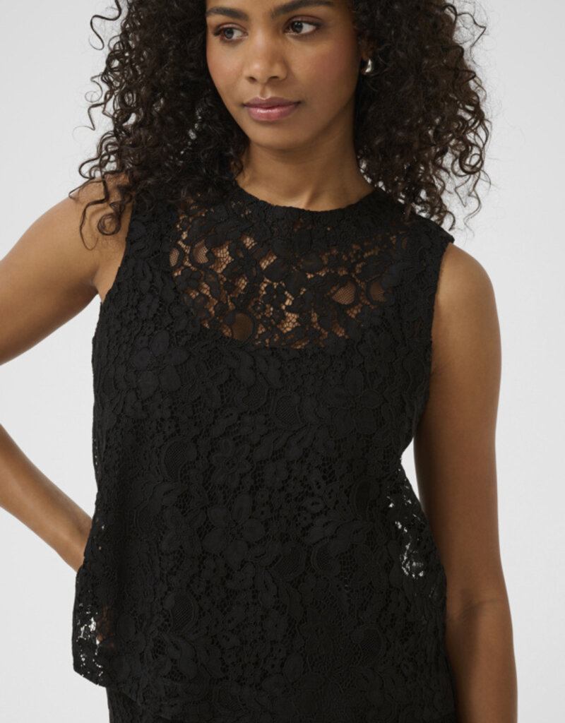 Kaffe Lora Sleeveless Lace Blouse
