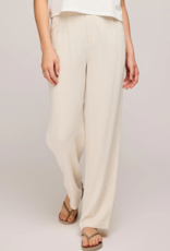 Gentle Fawn Elliot Linen Blend Pants in Cream Linen