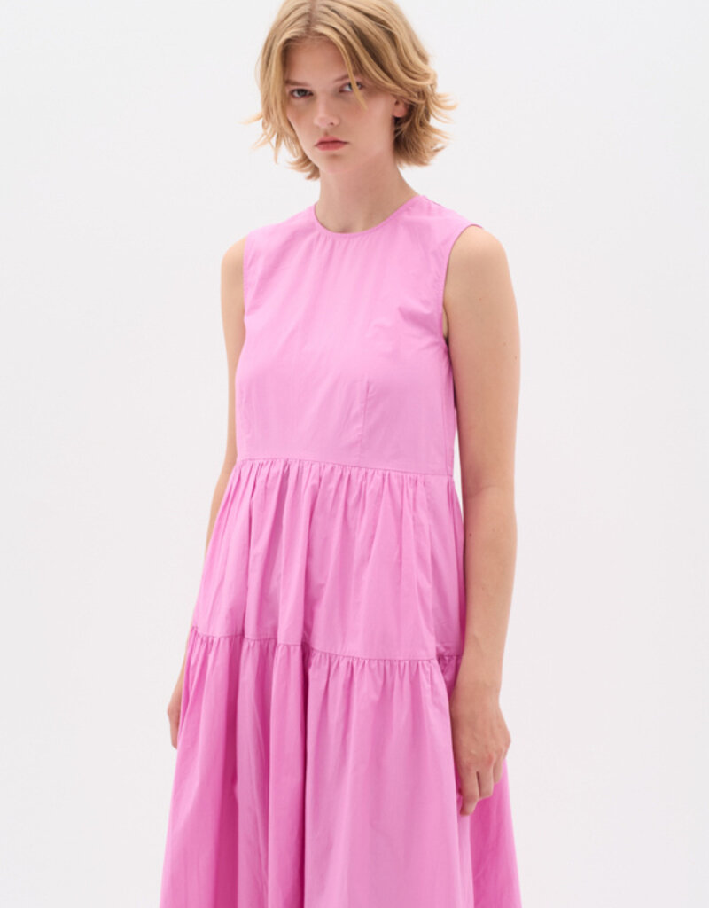InWear Furla Long Cotton Dress In Pink