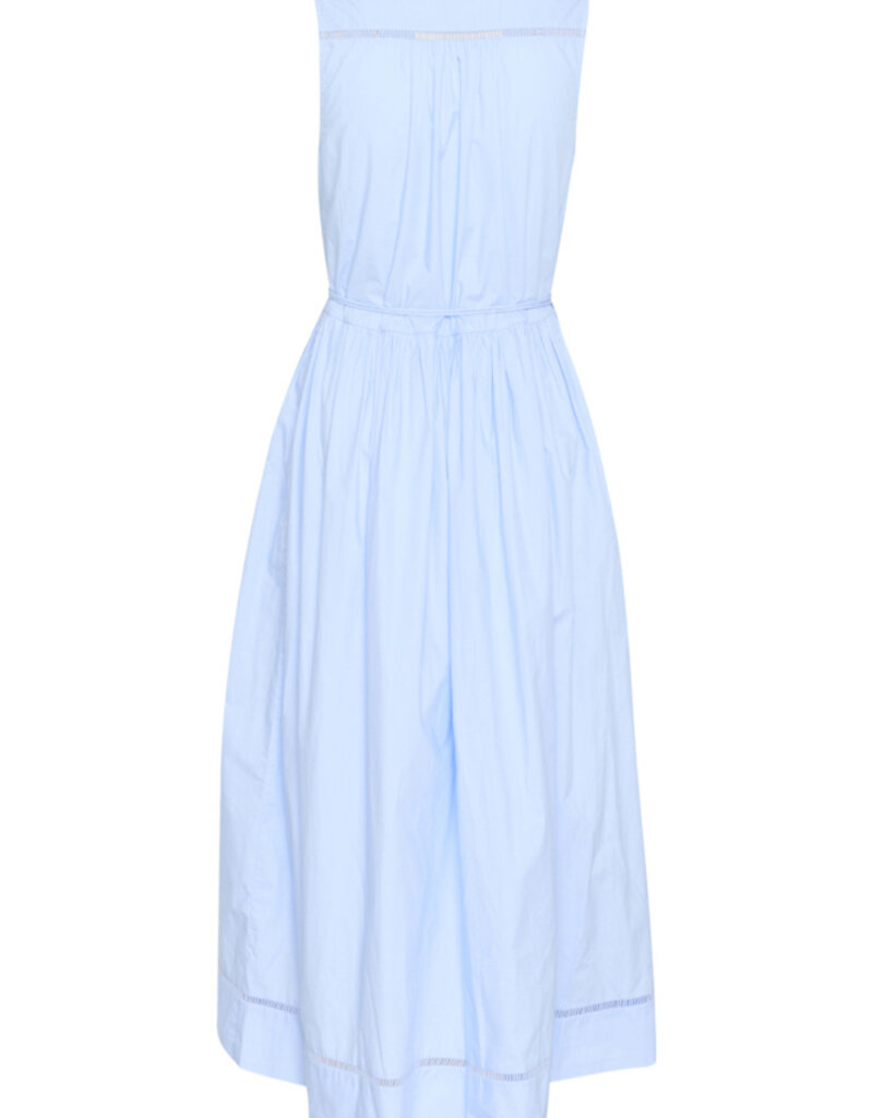 InWear Furla Cotton Poplin Wrap Dress In Blue