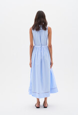 InWear Furla Cotton Poplin Wrap Dress In Blue