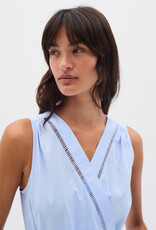 InWear Furla Cotton Poplin Wrap Dress In Blue