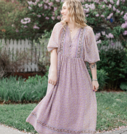 Des Petits Hauts Sonate Long Sleeve Floral Dress
