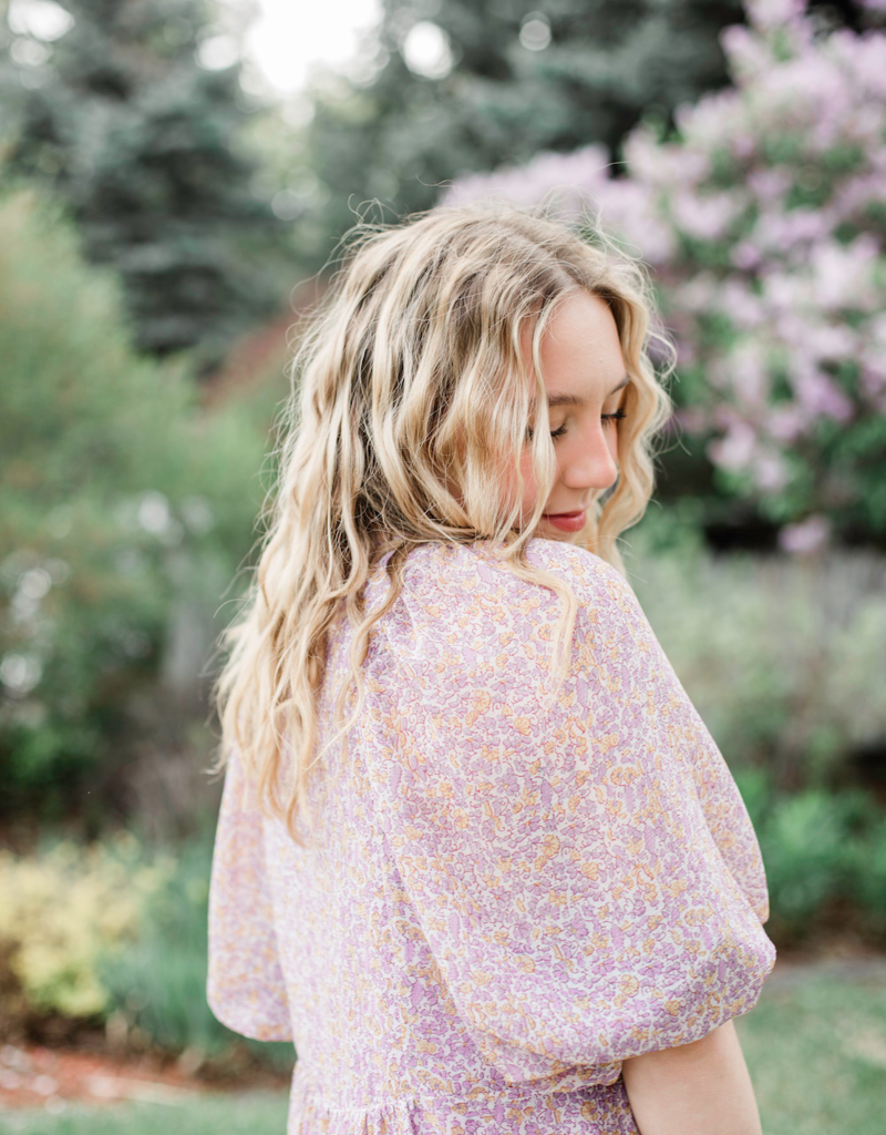 Des Petits Hauts Sonate Long Sleeve Floral Dress