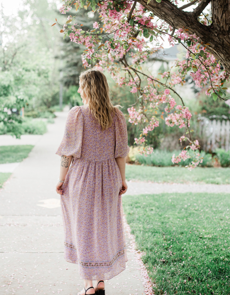 Des Petits Hauts Sonate Long Sleeve Floral Dress