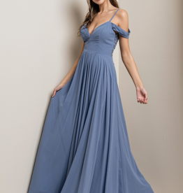 Soieblu Cara Maxi Dress in Slate Blue