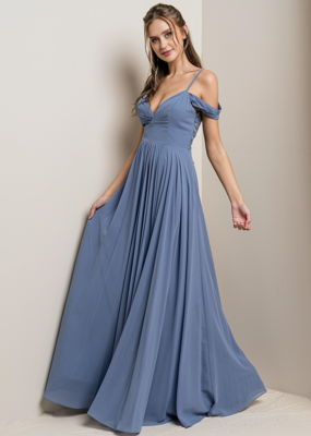 Soieblu Cara Maxi Dress in Slate Blue
