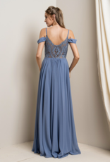 Soieblu Cara Maxi Dress in Slate Blue