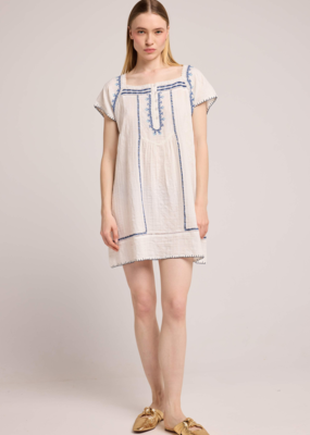 Louizon Atel Embroidered Cotton Dress