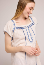 Louizon Atel Embroidered Cotton Dress