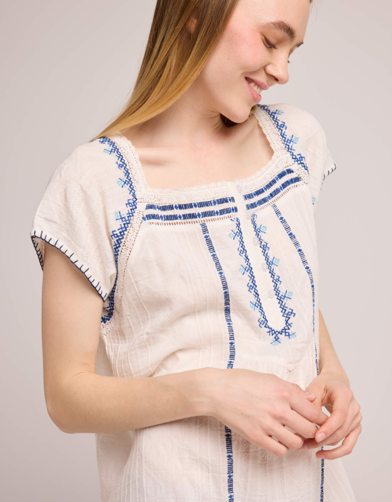 Louizon Atel Embroidered Cotton Dress