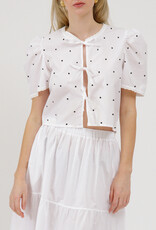 Brunette the Label Poplin Tie Up Top